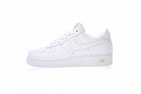 Nike Air Force 1 Low Crest Logo White Metallic Gold AA4083-102