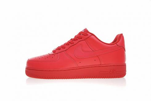 Nike Air Force 1 Low ID Triple Red Premium Leather AH6512-991