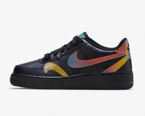 Nike Air Force 1 Low Misplaced Swooshes Black Multi Shoes CZ5890-001