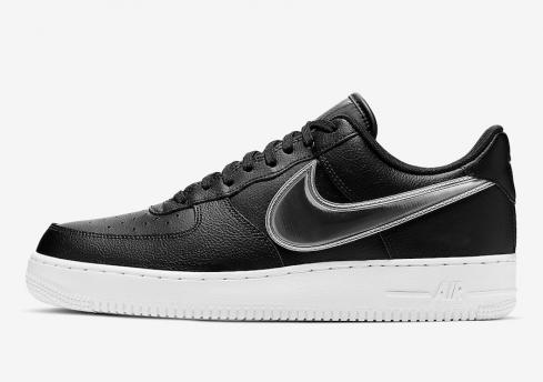 Nike Air Force 1 Low Oversized Swoosh White Black AO2441-003