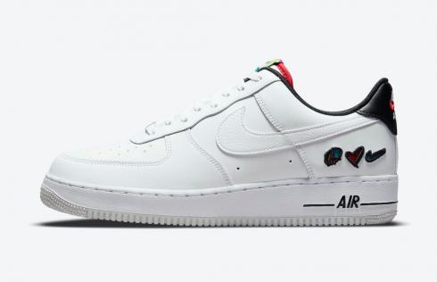 Nike Air Force 1 Low Peace Love Swoosh White University Red DM8148-100
