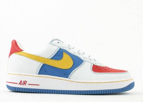 Nike Air Force 1 Low Remix Da Kix Maize White Sport Varsity Red 307334-171