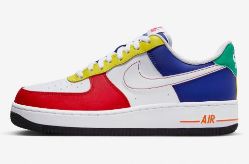 Nike Air Force 1 Low Rubiks Cube White Red Blue FN6840-657