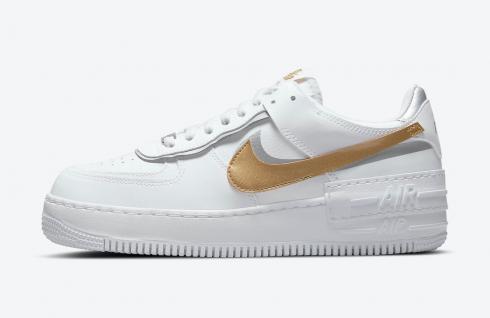 Nike Air Force 1 Low Shadow White Metallic Gold Metallic Silver DM3064-100