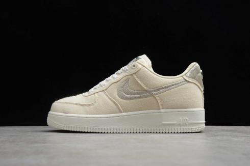 Nike Air Force 1 Low Stussy Fossil Stone Sail Off White Shoes CZ9084-200