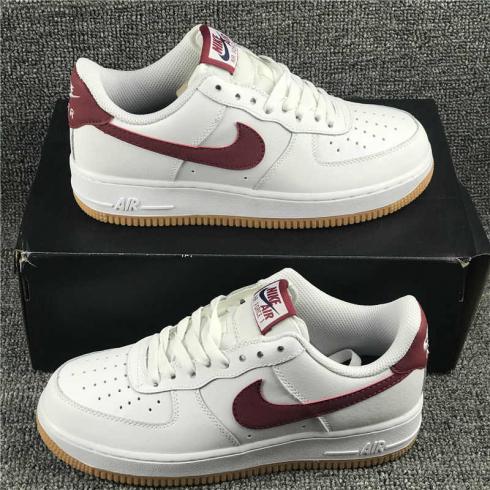 Nike Air Force 1 Low Summit White Team Red Running Shoes CK0057-101