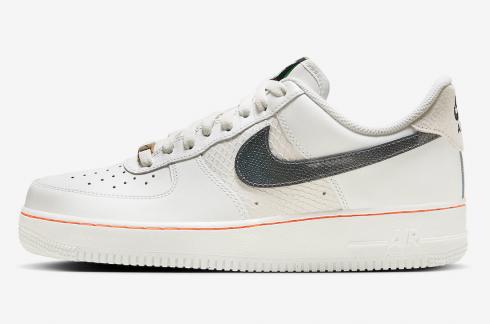 Nike Air Force 1 Low Xs and Os White Sail Black Orange Volt Green FN8892-191