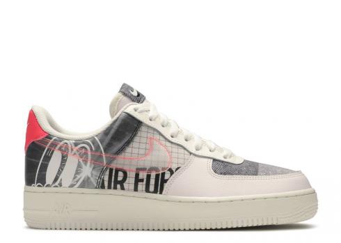 Nike Air Force 1 Low Zine Pink Platinum Sail Light Flash Pure Crimson Soft CI0066-600