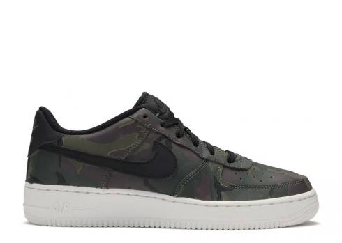 Nike Air Force 1 Lv8 Gs Olive Medium Black 820438-204