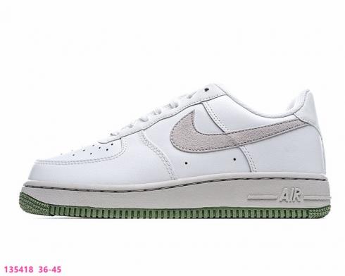 Nike Air Force 1 React White Green Grey Running Shoes CL8155-200