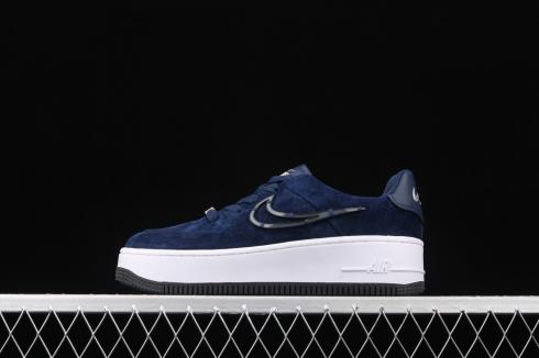 Nike Air Force 1 Sage Low Blue White Black Shoes CI3482-101