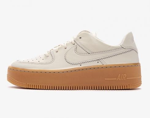 Nike Air Force 1 Sage Low LX Biege Gum Light Brown Ocean Cube Pale Ivory AR5409-100