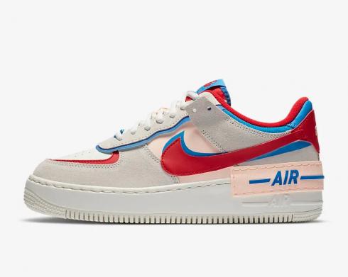 Nike Air Force 1 Shadow Highlighted University Red Photo Blue CU8591-100