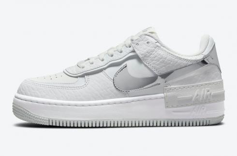 Nike Air Force 1 Shadow White Chrome Metallic Silver DQ0837-100