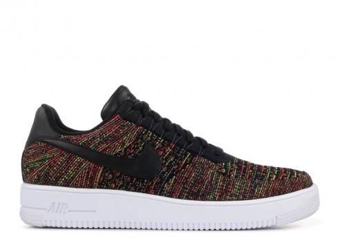 Nike Nikelab Air Force 1 Low Ultra Flyknit Multicolor Crimson Court Bright Black Purple 826577-001