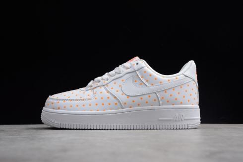 Nike Wmns Air Force 1 Low White Orange Running Shoes AT0062-181