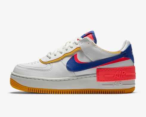 Nike Wmns Air Force 1 Shadow White Crimson Blue CI0919-105