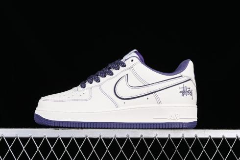 Stussy x Nike Air Force 1 07 Low Off White Purple UN1635-222