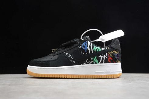 Travis Scott x Nike Air Force 1 Astroworld Black White Shoes CN2405-901