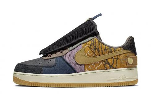 Travis Scott x Nike Air Force 1 Low Cactus Jack Multi Color Muted Bronze Fossil CN2405-900