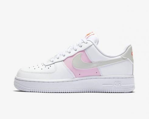 Wmns Nike Air Force 1'07 SE Premium White Pink Foam Total Orange CZ0369-100