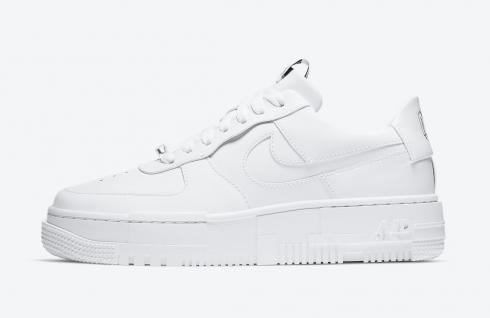 Wmns Nike Air Force 1 Low Pixel Summit White Black Shoes CK6649-100