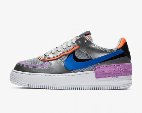 Wmns Nike Air Force 1 Shadow Metallic Silver Fuchsia Glow CW6030-001