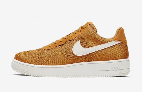 Nike Air Force 1 Flyknit 2.0 Gold Suede CI0051-700