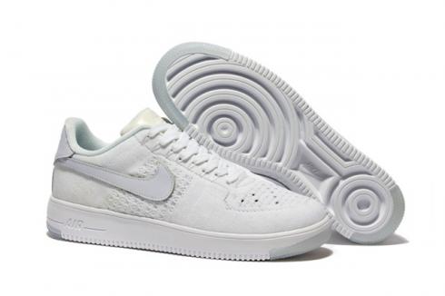 Nike Men Air Force 1 Low Ultra Flyknit White White Ice 820256-100