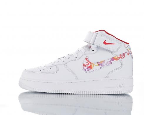 Nike Air Force 1'07 Mid Chinese New Year White Red CU2980-192