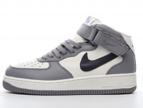 Nike Air Force 1 07 Mid Dark Grey White Black Shoes AQ3778-994