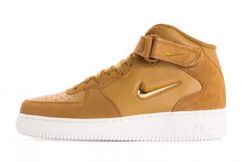 Nike Air Force 1'07 Mid LV8 Muted Bronze Metallic Gold Summit White 804609-200