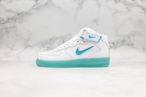 Nike Air Force 1 Mid 07 Summit White Blue Shoes AT3293-609