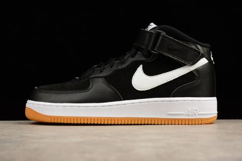 Nike Air Force 1 Mid Black White Orange 315123-035