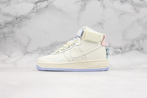 Nike Air Force 1 Mid Summit White Blue Running Shoes CQ4810-100