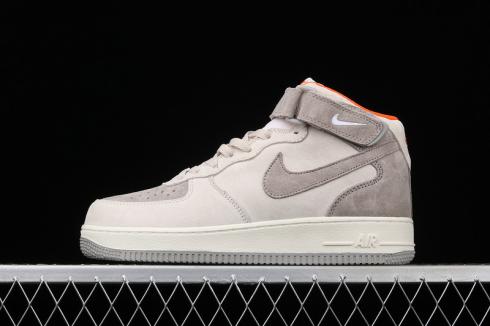 Off-White x Nike Air Force 1 07 Mid Gray Orange CQ5059-105