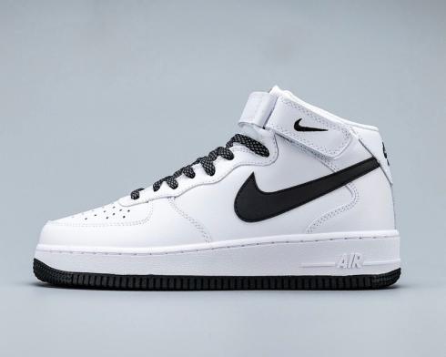 Wmns Nike Air Force 1 Mid 07 LV8 White Black Running Shoes 366731-808