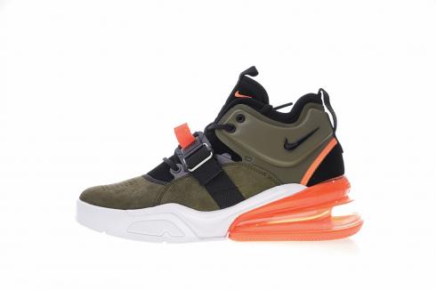 Nike Air Force 270 Medium Olive Challenge Red Running Shoes AH6772-200