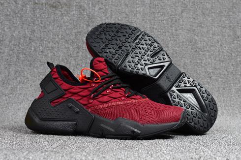 Nike Air Huarache VI 6 Running Casual Men Shoes Wine Red Black