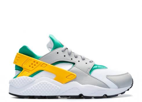 Nike Air Huarache Oregon Ducks Gold University Grey Wolf Green White Lucid 318429-302