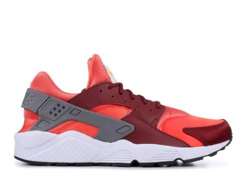 Nike Air Huarache Red Coral Gunsmoke Rush Team 318429-054