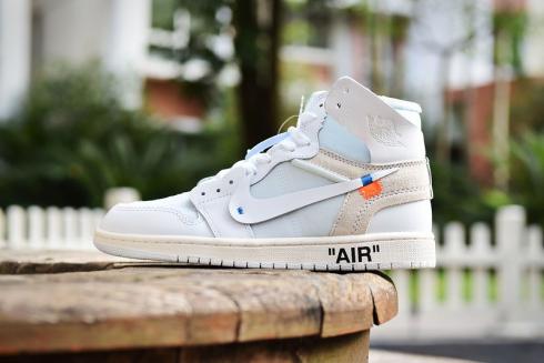 Nike Air Jordan 1 Retro High Off White White AQ0818-100