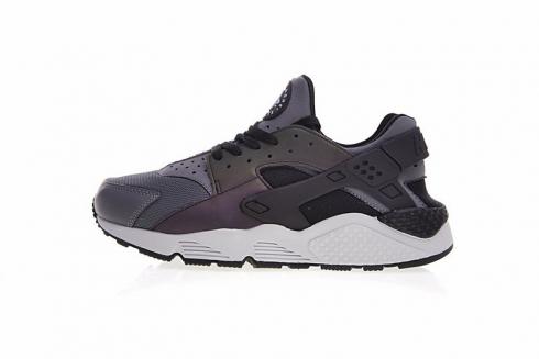 Nike Air Huarache Run Premium Dark Grey Black Pure Platinum 704830-007