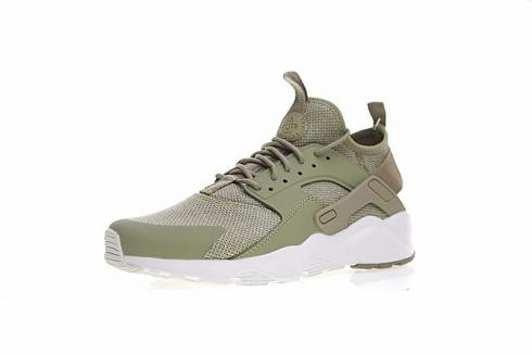 Nike Air Huarache Run Ultra Premium Trainers In Green Olive 833147-201