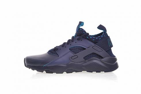 Nike Air Huarache Ultra Flyknit ID Obsidian Light Blue Lacquer Shoes 875841-400