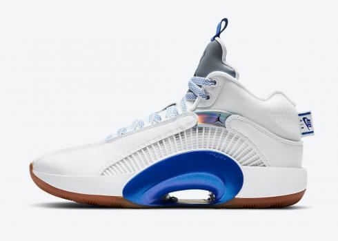 Air Jordan 35 Sisterhood White Black Gum Medium Brown CZ5657-100