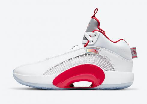 Air Jordan 35 XXXV Fire Red Summit White Shoes CQ4227-100