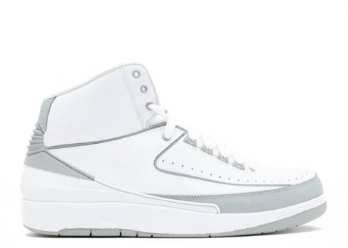 Air Jordan 2 Retro 25th Anniversary Neutral White Grey Silver Metallic 385475-101