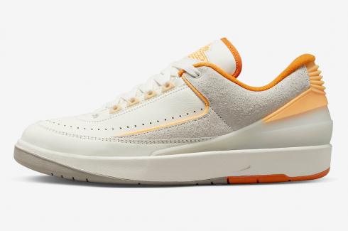 Air Jordan 2 Retro Low Sail Craft Melon Tint Light Curry Cobblestone DV9956-118