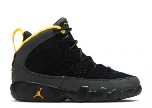 Air Jordan 9 Retro Ps Dark Charcoal University Gold Black 401811-070